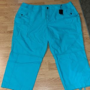 Venezia size 28 capris teal